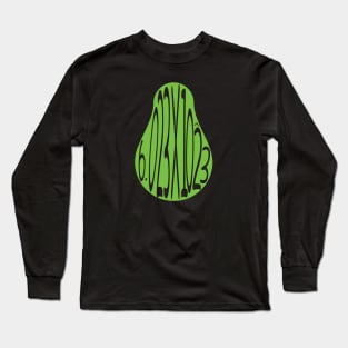 Avogadro numbers avocado pun Long Sleeve T-Shirt